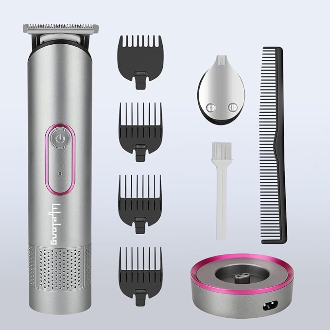 Lifelong Hair Trimmer for Women| Trimmer for Private Parts, Bikini Trimmer for Wet & Dry Use| Hair Cutting Trimmer| Shaver with Standing Recharge Dock| Electric Razor Rechargeable Pubic Hair Trimmer