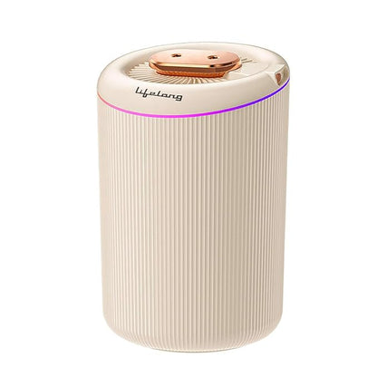 Lifelong 4.5L Ultrasonic Humidifier for Bedroom, Living Room & Office | Cool & Warm Mist, Fast Heating 48°C, 3 Spray Modes, Aroma Diffuser, Quiet Air Humidifier with LED Night Light & USB Type-C (LLRH45)