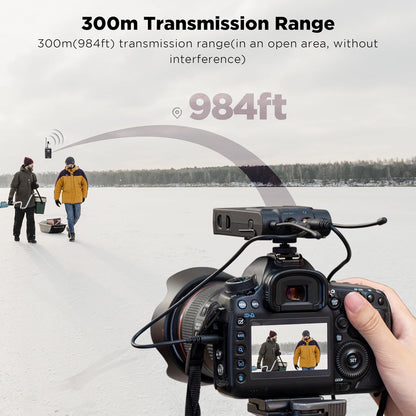 BOYA by-WM8 PRO-K2 UHF Wireless Lavalier Microphone Systems for Cameras Camcorder Smartphone 48-Channel, Real-Monitoring, 984ft, Mic for Live Streaming Video Recording Interview (by-WM8 PRO-K2)