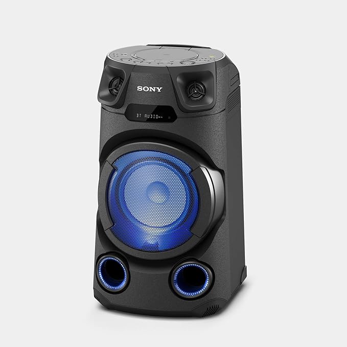 Sony MHC-V13 High-Power Party Speaker with Bluetooth connectivity (Jet bass Booster,Mic/Guitar, USB, CD, Music Center app)