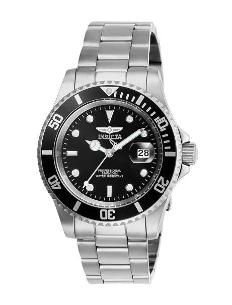 Invicta Analogue Black Dial Men's Watch-26970Collection: Pro Diver Color: Black Dial Color: Black Dial Material: Sunray Band Color: Stainless Steel