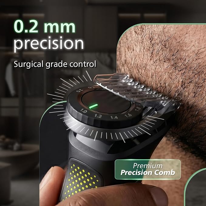 Philips India's No.1 Men's Trimmer* | Luxurious Stainless Steel Design | BeardSense Technology | All-in-One Grooming Kit- Beard, Hair, Body, Intimate | 120min runtime | IPX7 | 5yr warranty* | MG9532/15