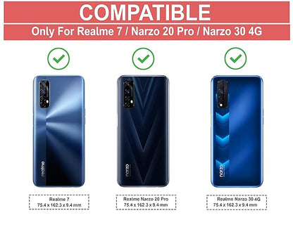 Amazon Brand - Solimo Back Cover Case for Realme 7 / Narzo 20 Pro / Narzo 30 4G | Compatible for Realme 7 / Narzo 20 Pro / Narzo 30 4G Back Cover Case | Soft and Flexible (TPU | Matte Black)