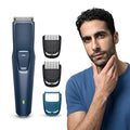 Philips India's No.1 Men's Trimmer* | Skin Safe Beard Trimmer for Men | Durapower tech | Self Sharpening Blades | Skin Protect Comb | 30 min runtime USB charging | No oil needed | 2yr warranty |BT1244/18