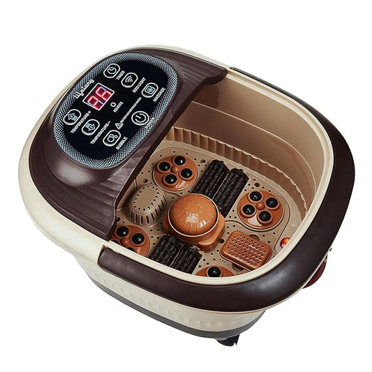 Lifelong Foot Spa Massager with 8 Auto Rollers, Heat, Bubble Therapy, Digital Panel & Callus Remover- Pedicure Spa Tub for Home Use-Deep Soothing Foot Bath for Pain Relief, Detox & Foot Care LLM279