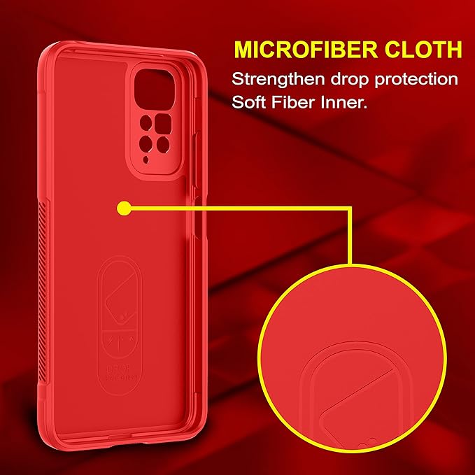 Amazon Brand - Solimo Mobile Cover for Mi Redmi Note 11s (Silicone_Red)