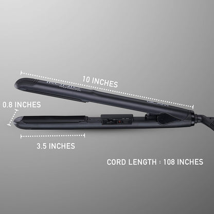 Ikonic Glam Hair Straightener For Women With Professional Cutting-Edge Floating Tourmaline Ceramic Plates Ideal For Straighteneing, Curls, Waves Auto Controlled Heat Setting Super Stylish
