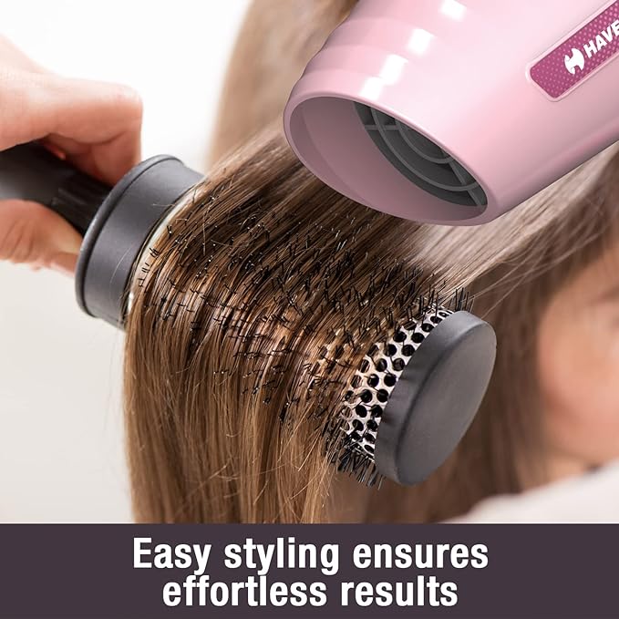 Havells 1200W Powerful Hair Dryer | Overheat Protection | 2 Heat Settings (Hot/Warm) | Heat Balance Technology | Premium Pink | Your perfect Blow dry companion for Effortless Hair Styling | HD1903