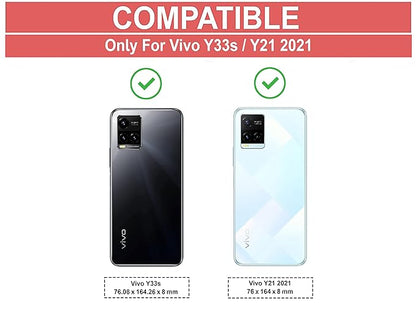 Amazon Brand - Solimo Mobile Cover for Y33s / Vivo Y21 2021 (Polycarbonate_Transparent)