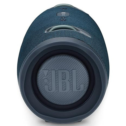 JBL Xtreme 2, Wireless Portable Bluetooth Speaker, Signature Sound with Powerful Bass Radiator, 10000mAh Built-in Powerbank, Rugged Fabric Design, Connect+, IPX7 Waterproof & AUX (Blue)