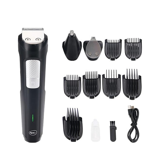 Pigeon 3 In 1 Multi-purpose Grooming Kit for Men | Trimmer, Shaver, Nose & Ear Trimmer | Stainless Steel Blade | USB Type C Charging | 120 Min Runtime | 2 HR Charge Time | 2 Years Warranty