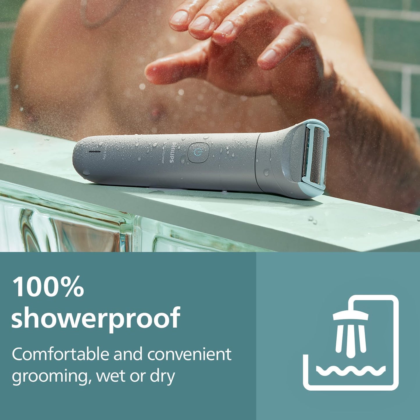 Philips Body & Balls Trimmer for Men Private Parts | Safe Intimate Grooming | Clinically Tested on Sensitive Skin | 100% Showerproof | 60min runtime | 5yrs* Warranty | India's #1 Men's Trimmer*|BG3470