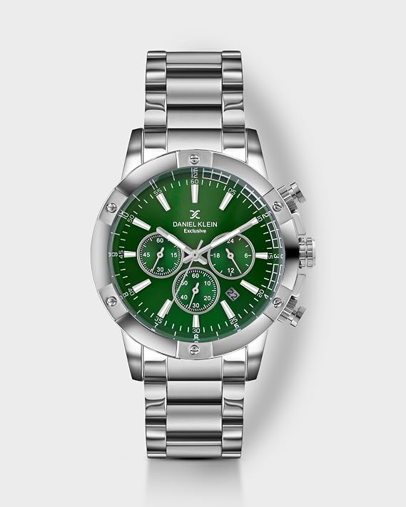 Daniel Klein Metal Men's Green Dial Analogue Watch - Dk.1.14095-7