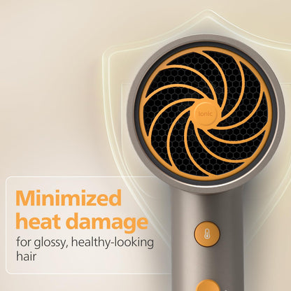 Philips Hair Dryer 1600 Watts | 4 heat x speed modes for different drying needs | 30 M Negative Ions for Smooth, Shiny Hair | BHD321/06 - Steel Grey | Perfect Blow Dry for Men & Women | 2 year Warranty