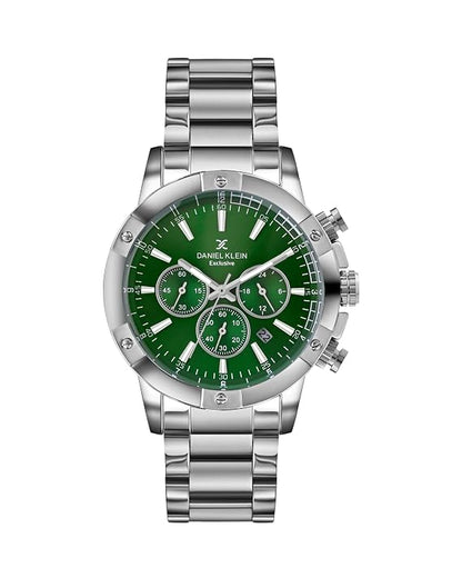 Daniel Klein Metal Men's Green Dial Analogue Watch - Dk.1.14095-7