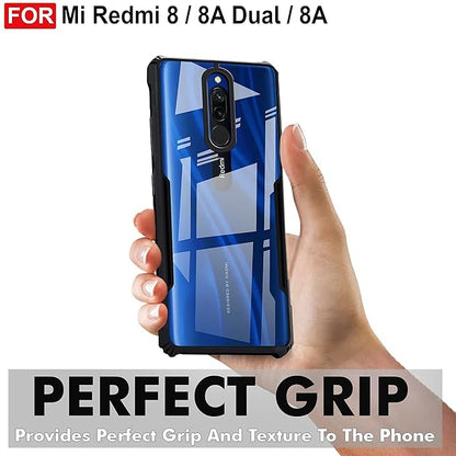 Amazon Brand - Solimo Mobile Cover for Mi Dual 8 / Redmi 8A (Polycarbonate_Black)