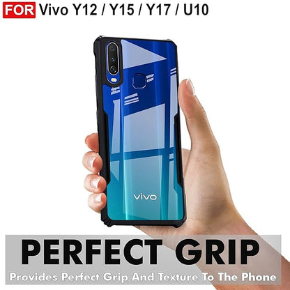 Amazon Brand - Solimo Mobile Cover for Vivo Y17 / Y12 / Y15 (Polycarbonate_Black)