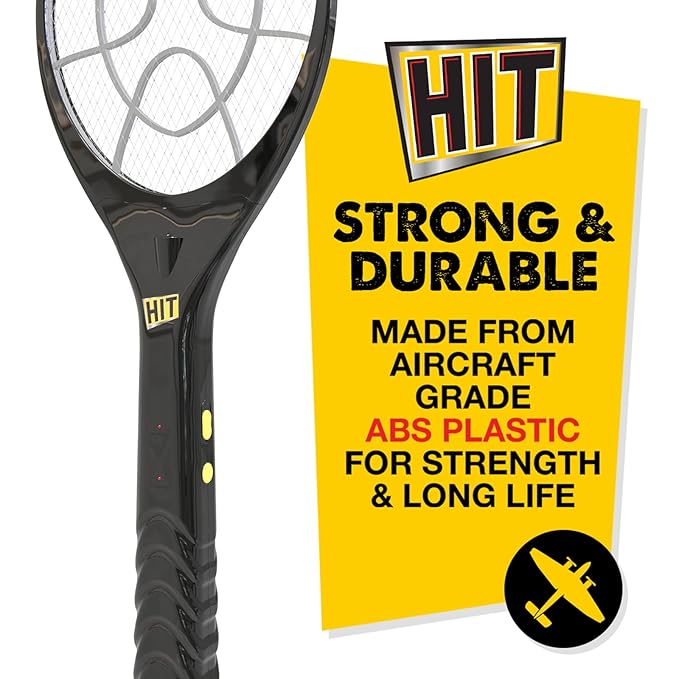 HIT Anti Mosquito Racquet Rechargeable Insect Killer Bat with LED Light
