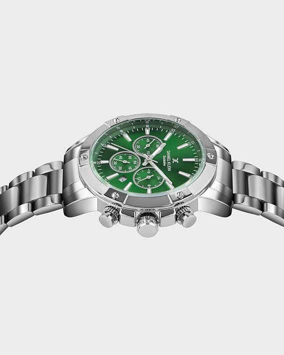 Daniel Klein Metal Men's Green Dial Analogue Watch - Dk.1.14095-7