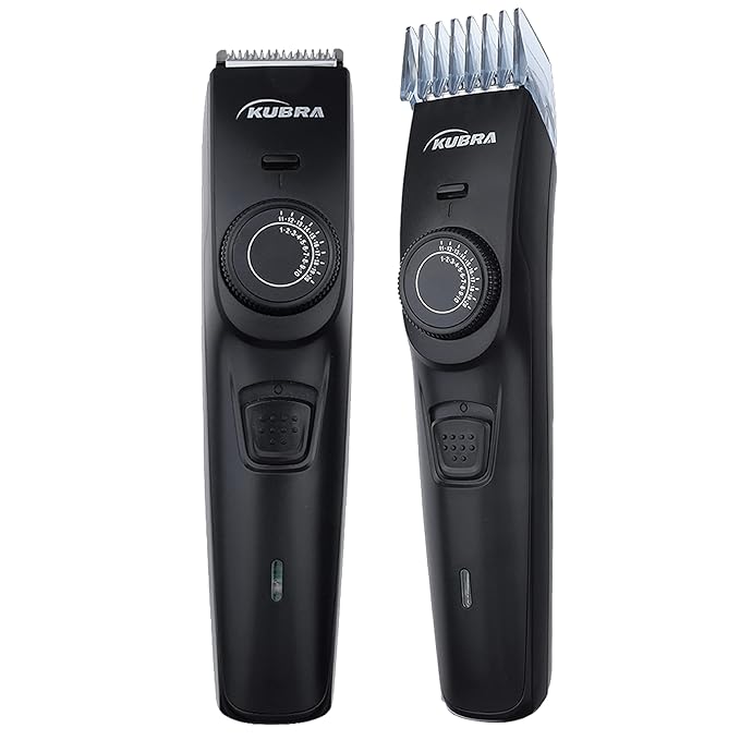 KUBRA KB-1088 20 Length Settings Rechargeable Trimmer 40 min  Runtime 20 Length Settings (Black)