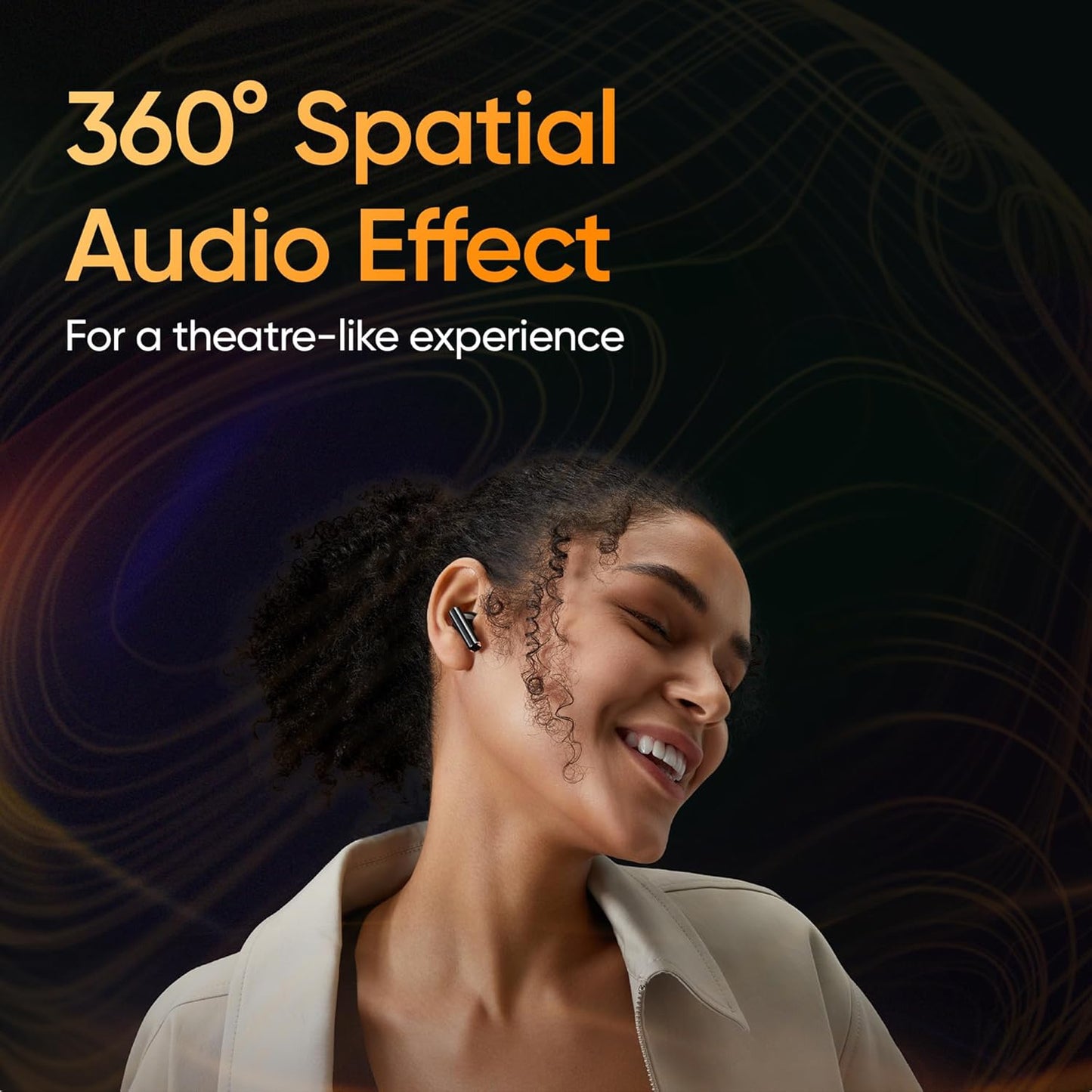 Realme Buds Air 5 Pro Truly Wireless in Ear Earbuds with 50Db ANC, Realboost Dual Coaxial Drivers, 360? Spatial Audio Effect, LDAC HD Audio, Upto 40Hrs Battery with Fast Charging (Astral Black)