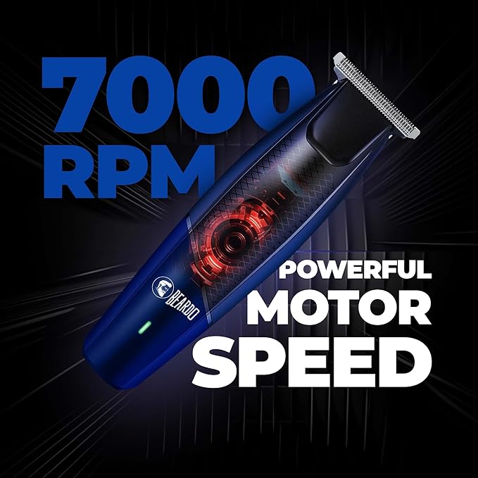 Beardo EZ Ape-X Beard Trimmer for Men | Trimmer for Gen Z | 110 Mins Runtime | 7000 RPM Powerful Motor | Multiple Length Settings | Durable Trimmer
