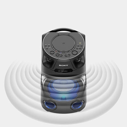 Sony MHC-V13 High-Power Party Speaker with Bluetooth connectivity (Jet bass Booster,Mic/Guitar, USB, CD, Music Center app)