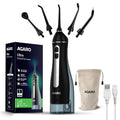 AGARO Ultra Dental Flosser for teeth, 5 Nozzles, Portable,Cordless & Rechargeable,4 Cleaning Modes,IPX7 Waterproof with 300ml Watertank, Flossing at Home & Travel,Oral Flosser,Oral Irrigator
