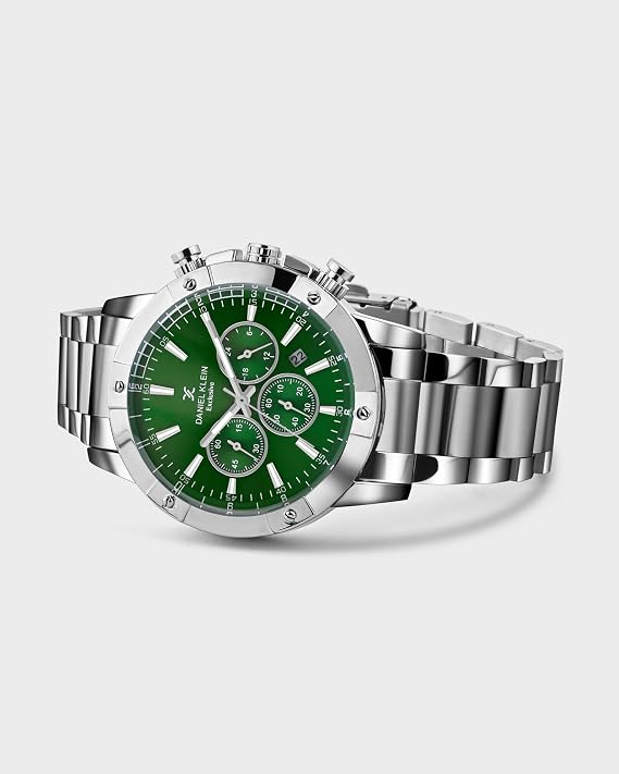 Daniel Klein Metal Men's Green Dial Analogue Watch - Dk.1.14095-7