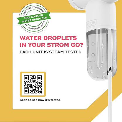 NUUK STROM GO Super Compact and Lightweight Travel Garment Steamer For Clothes | FREE Heat Resistant Travel Pouch | Vertical & Horizontal Steaming | 20g/min Steam | 30 Sec Heat Up | 100ml Water Tank