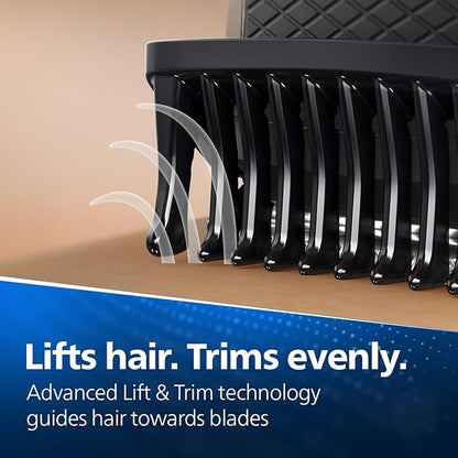 Philips India's No.1 Men's Trimmer* | Lift & Trim Technology | Skin Friendly Beard Trimmer for Men | Effortless Styling | Self-Sharpening Blades | 60 mins runtime | 3 yrs warranty* | BT3325/30