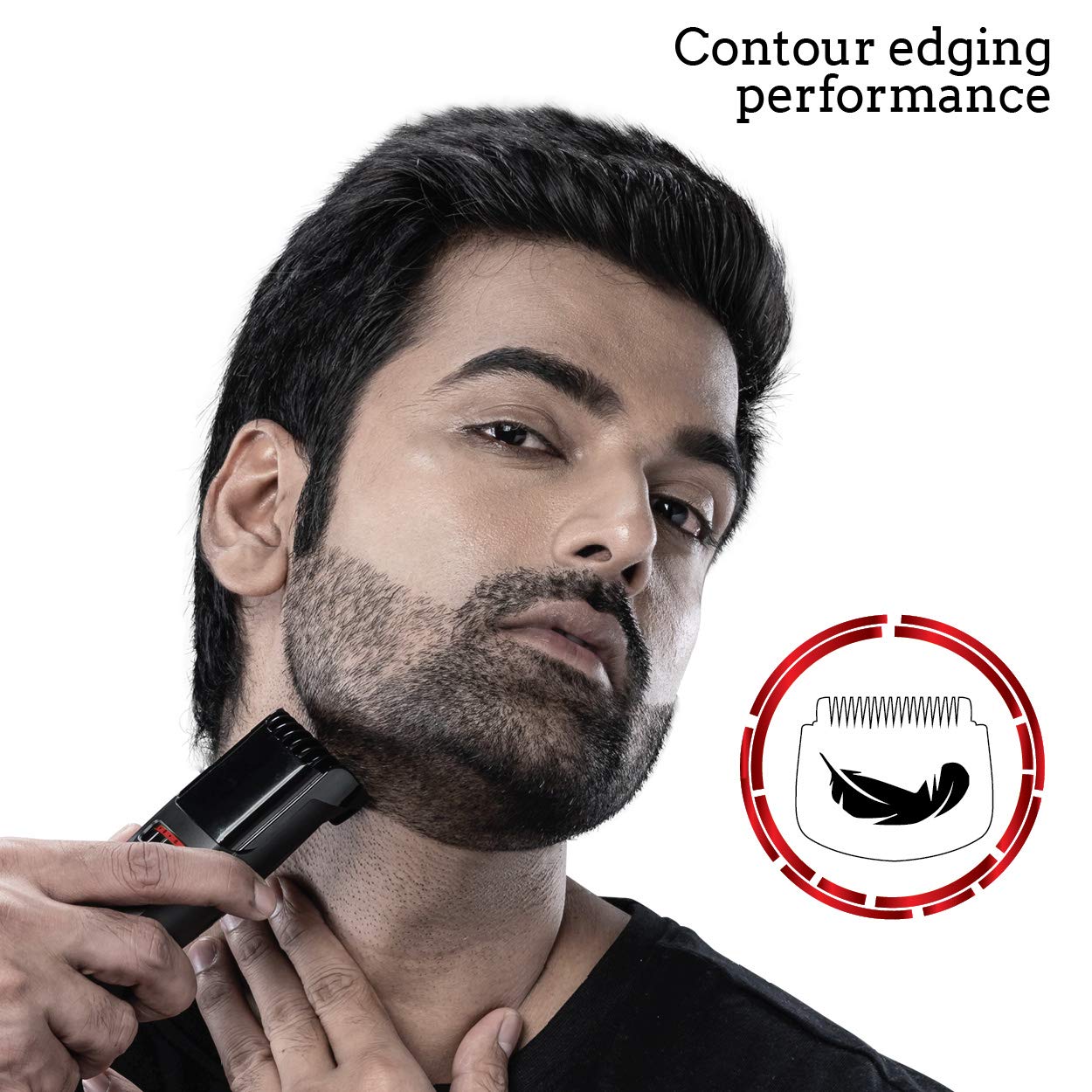 AGARO MT 6001 Beard Trimmer for Men, 90min Runtime, USB Charging, Fast Charge, 20 Length Setting, Rechargeable Battery