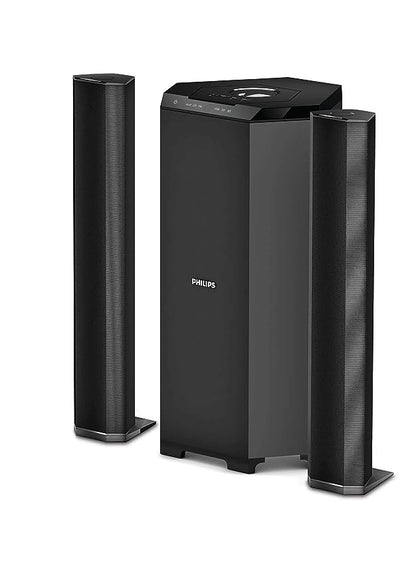 Philips Convertible Soundbar MMS8085B/94 2.1 Channel 80W with Multiple-Connectivity Option (Black)