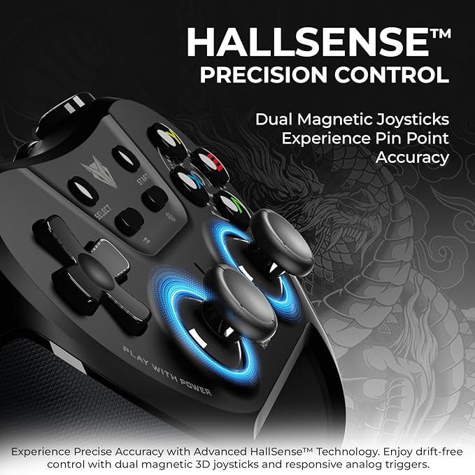 EVOFOX One S Universal 3-Mode Wireless & Wired Bluetooth Gamepad (Black, For PC, iOS, Android, PS3, PS4, Switch)