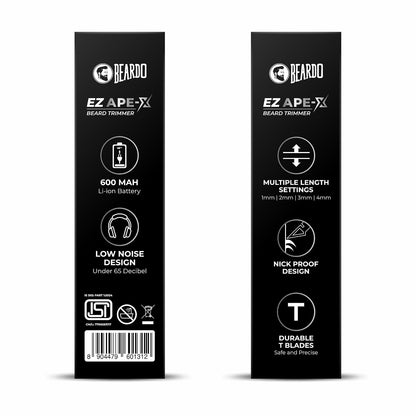 Beardo EZ Ape-X Beard Trimmer for Men | Trimmer for Gen Z | 110 Mins Runtime | 7000 RPM Powerful Motor | Multiple Length Settings | Durable Trimmer