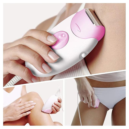 Braun Silk-épil 3-031 Epilator for Women, Long-Lasting Hair Removal, 20 Tweezer System, Smartlight Technology, Gentle on Skin, Shaver & Trimmer Included, White & Pink