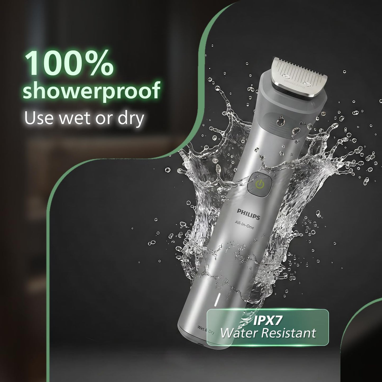Philips India's No.1 Men's Trimmer* | Effortless styling | BeardSense Technology | All-in-One Grooming Kit- Face, Head, Body | 120min runtime | IPX7 Waterproof | 5yr warranty* | MG5932/15