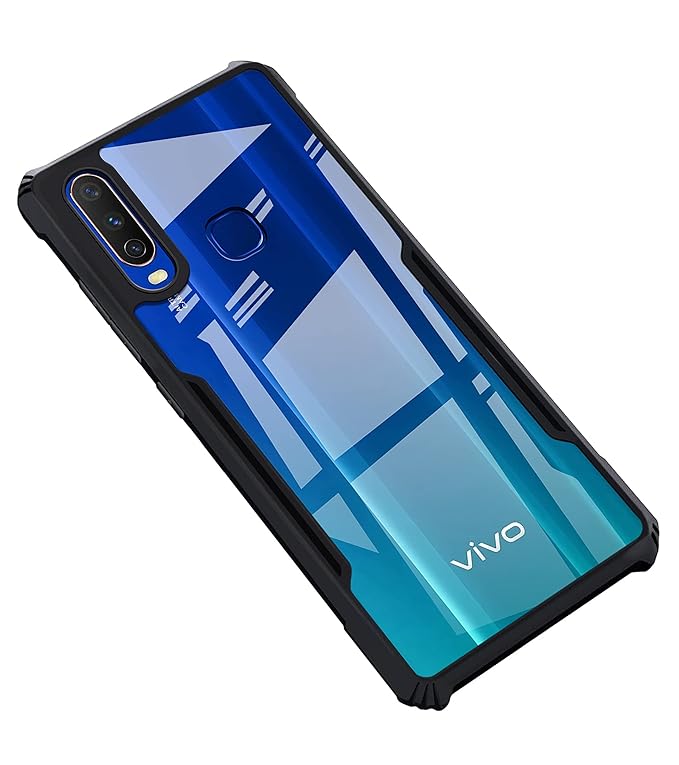 Amazon Brand - Solimo Mobile Cover for Vivo Y17 / Y12 / Y15 (Polycarbonate_Black)