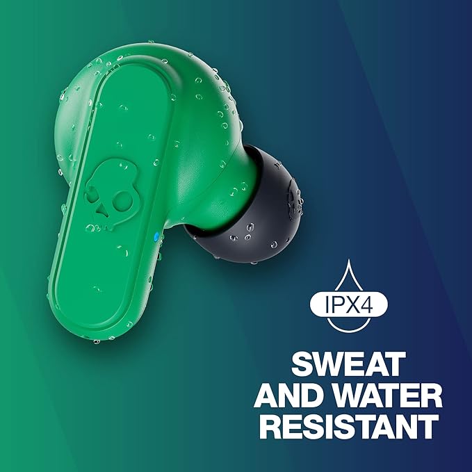 Skullcandy Dime 2 in-Ear Wireless Earbuds, 12 Hr Battery, Microphone, Works with iPhone Android and Bluetooth Devices (Dark Green)