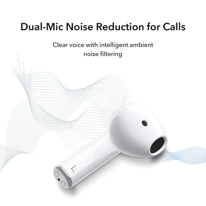 HONOR Choice Earbuds X Bluetooth v5.2 True Wireless Stereo, up to 28 Hours Long Battery Life, Wake up AI-Voice, IPX4 Water Resistance, Lightweight Semi in-Ear Design (Glacier White)