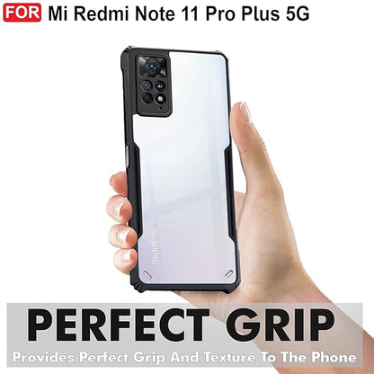 Amazon Brand - Solimo Back Case Cover for Mi Redmi Note 11 Pro Plus 5G (Polycarbonate_Black)