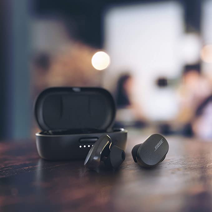 Bose Quietcomfort Noise Cancelling Bluetooth Truly Wireless in Ear Earbuds with Mic with Touch Control (Triple Black)