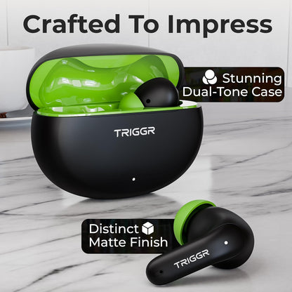 TRIGGR Ultrabuds N3 with Crisp Calling, 50H Playtime, 13mm Drivers, BassXpand Bluetooth