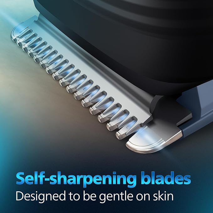 Philips India's No.1 Men's Trimmer* | Skin Safe Beard Trimmer for Men | Durapower tech | Self Sharpening Blades | Skin Protect Comb | 30 min runtime USB charging | No oil needed | 2yr warranty |BT1244/18