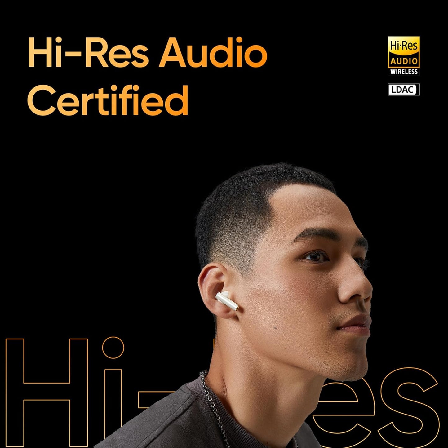 Realme Buds Air 5 Pro Truly Wireless in Ear Earbuds with 50Db ANC, Realboost Dual Coaxial Drivers, 360? Spatial Audio Effect, LDAC HD Audio, Upto 40Hrs Battery with Fast Charging (Astral Black)