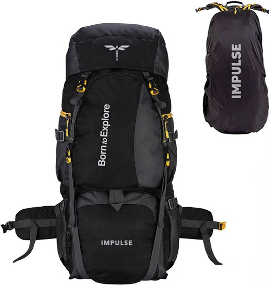 IMPULSE 80 Litres Curve Water Resistant Tour Travel Rucksack  - 80 L