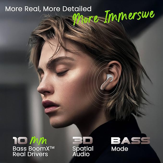 ACwO Dwots 737 Wireless in Ear Earbuds | 70Hrs Playtime | Up to 32Db ANC | 4 Mics with Enc | Bluetooth V5.4 | Hyperboost Charging 10Mins Charge = 120Mins Playtime (Woody Brown)