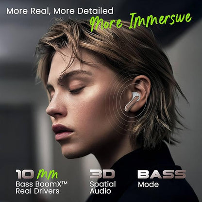 ACwO Dwots 737 Wireless in Ear Earbuds | 70Hrs Playtime | Up to 32Db ANC | 4 Mics with Enc | Bluetooth V5.4 | Hyperboost Charging 10Mins Charge = 120Mins Playtime (Woody Brown)
