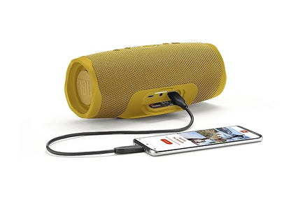 JBL Charge 4 Powerful Portable Speaker with Built-in Power Bank (Yellow)