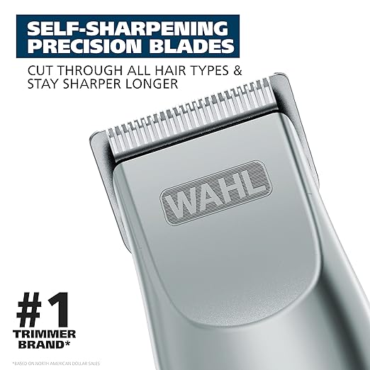 Wahl Groomsman Cordless/Battery Operated Beard and Mustache Trimmer (Black)